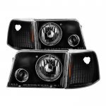 1993 Ford Ranger Black Projector Headlights