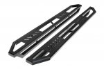 2010 Jeep Wrangler JK 4-Door Black Aluminum Rock Sliders Steps Bars