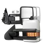 2015 Chevy Silverado 3500HD White Towing Mirrors LED Lights Power Heated