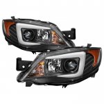 2013 Subaru Impreza WRX Black HID Projector Headlights LED DRL