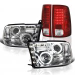 2012 Dodge Ram 3500 Halo Projector Headlights and LED Tail Lights