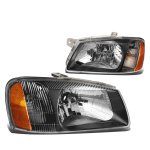 Hyundai Accent 2000-2002 Black Headlights