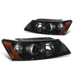 Hyundai Sonata 2006-2008 Smoked Projector Headlights