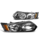 Saturn lon 2003-2007 Black Headlights