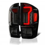 2019 Toyota Tacoma Black Smoked Custom LED Tail Lights