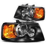 Ford Expedition 2003-2006 Headlights Black