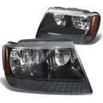 Jeep Grand Cherokee 1999-2004 Black Headlights