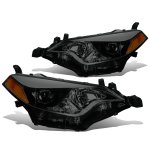 2011 Toyota Corolla Sedan Smoked Projector Headlights