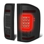 2009 Chevy Silverado 2500HD Smoked LED Tail Lights C-Tube