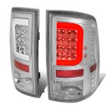 Dodge Ram 2500 2010-2017 Clear LED Tail Lights C-Tube