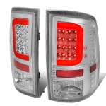2012 Dodge Ram 2500 Clear LED Tail Lights Red C-Tube