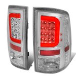 2014 Dodge Ram 3500 Clear LED Tail Lights Red C-Tube