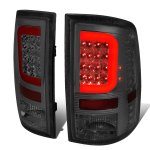 Dodge Ram 2009-2017 Smoked LED Tail Lights Red C-Tube