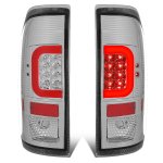 2010 Ford F450 Super Duty Clear LED Tail Lights Red C-Tube