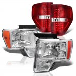 2011 Ford F150 Headlights and LED Tail Lights