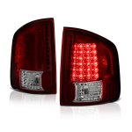 1996 Chevy S10 Red and Smoked LED Tail Lights