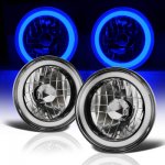 1978 Nissan 280Z Black Blue Halo Tube Sealed Beam Headlight Conversion