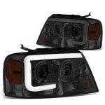 2007 Lincoln Mark LT Smoked Projector Headlights Tube DRL