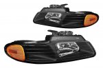 Chrysler Voyager 1996-2000 Black Headlights