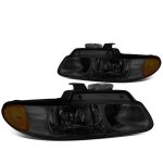 Dodge Grand Caravan 1996-2000 Smoked Euro Headlights