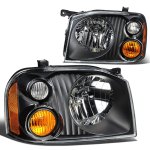 2002 Nissan Frontier Black Euro Headlights