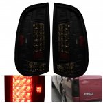 2003 Ford F550 Super Duty Smoked LED Tail Lights