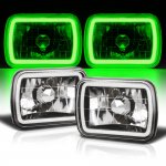 Chrysler Conquest 1987-1989 Black Green Halo Tube Sealed Beam Headlight Conversion