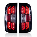 2016 Chevy Silverado Black LED Tail Lights