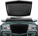 Chrysler 300 2005-2010 Black Phantom Style Vertical Grille