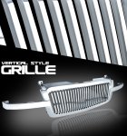 2004 Chevy Avalanche Chrome Vertical Grille