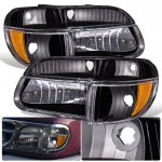 Ford Explorer 1995-2001 Black Headlights