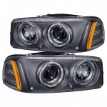 2003 GMC Sierra Black Projector Headlights