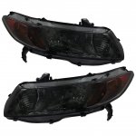 2006 Honda Civic Coupe Smoked Headlights