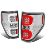 2014 Ford F150 Clear LED Tail Lights C-Tube