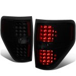 2011 Ford F150 Black Smoked LED Tail Lights