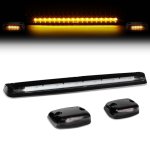 2010 GMC Sierra 2500HD Black Yellow LED Cab Lights