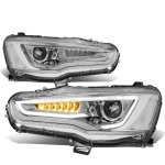 Mitsubishi Lancer 2008-2017 LED DRL Projector Headlights Dynamic Signal