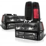 Chevy Tahoe 1995-1999 Smoked Headlights and LED Tail Lights