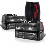 Chevy 2500 Pickup 1988-1993 Smoked Headlights and Custom LED Tail Lights