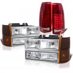 GMC Sierra 2500 1994-2000 Headlights Tinted Corner and LED Tail Lights