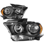 2012 Dodge Durango Black Headlights