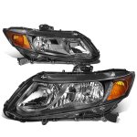 2013 Honda Civic Black Headlights