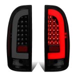 2013 Toyota Tacoma Black Smoked Tube LED Tail Lights