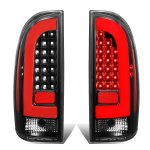 2005 Toyota Tacoma Black Tube LED Tail Lights