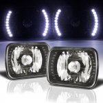 Chevy Astro 1985-1994 White LED Black Sealed Beam Headlight Conversion