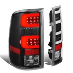 GMC Sierra 2500HD 2007-2014 Black Tube LED Tail Lights