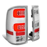 2009 GMC Sierra 2500HD Clear Tube LED Tail Lights