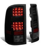 2010 GMC Sierra 2500HD Black Smoked LED Tail Lights