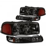 2005 GMC Sierra 1500HD Smoked Headlights and Bumper Lights