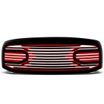 2006 Dodge Ram Black Red Custom Grille